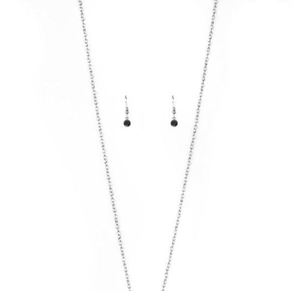 URBAN ILLUMINATION SILVER NECKLACE/EARRING SET - Picture 2 of 2